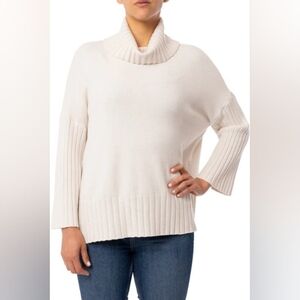 Cyrus Cream Cowl Neck Sweater